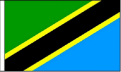 Tanzania Hand Waving Flags